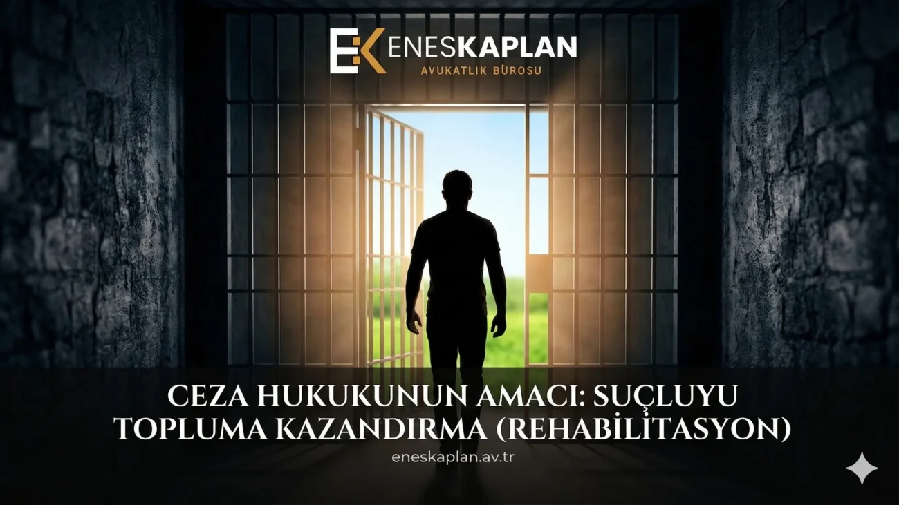 Ceza hukukunun amacı kapsamında özel önleme ve suçluyu topluma kazandırma