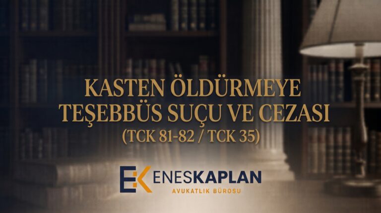 Kasten öldürmeye teşebbüs cezası TCK 35/2'ye göre 9-15 veya 13-20 yıl hapistir. Öldürme kastının tespiti, gönüllü vazgeçme ve yargılama süreci rehberi.