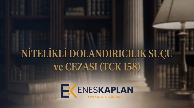 Nitelikli dolandırıcılık suçu (TCK 158): 3-10 yıl ceza, 158/1-f ve 158/4 indirimi, görevli mahkeme, zamanaşımı ve etkin pişmanlık tablolarla açıklandı.